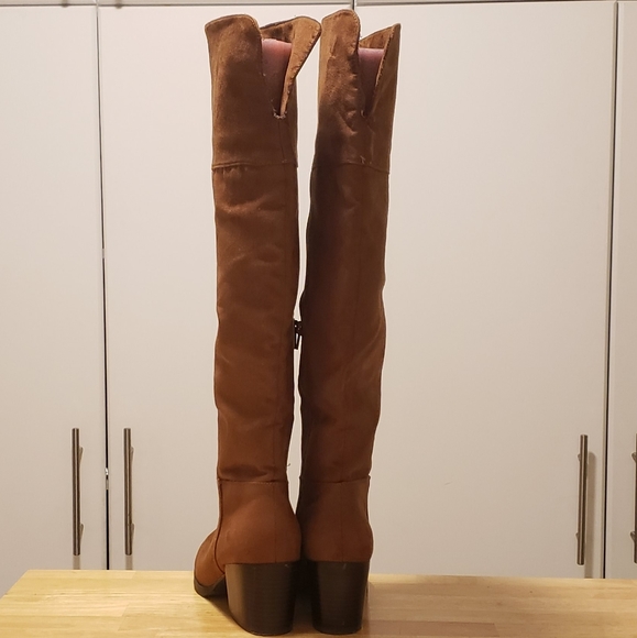 Brash Shoes Super Comfy Brown Over The Knee Suede Boots Poshmark